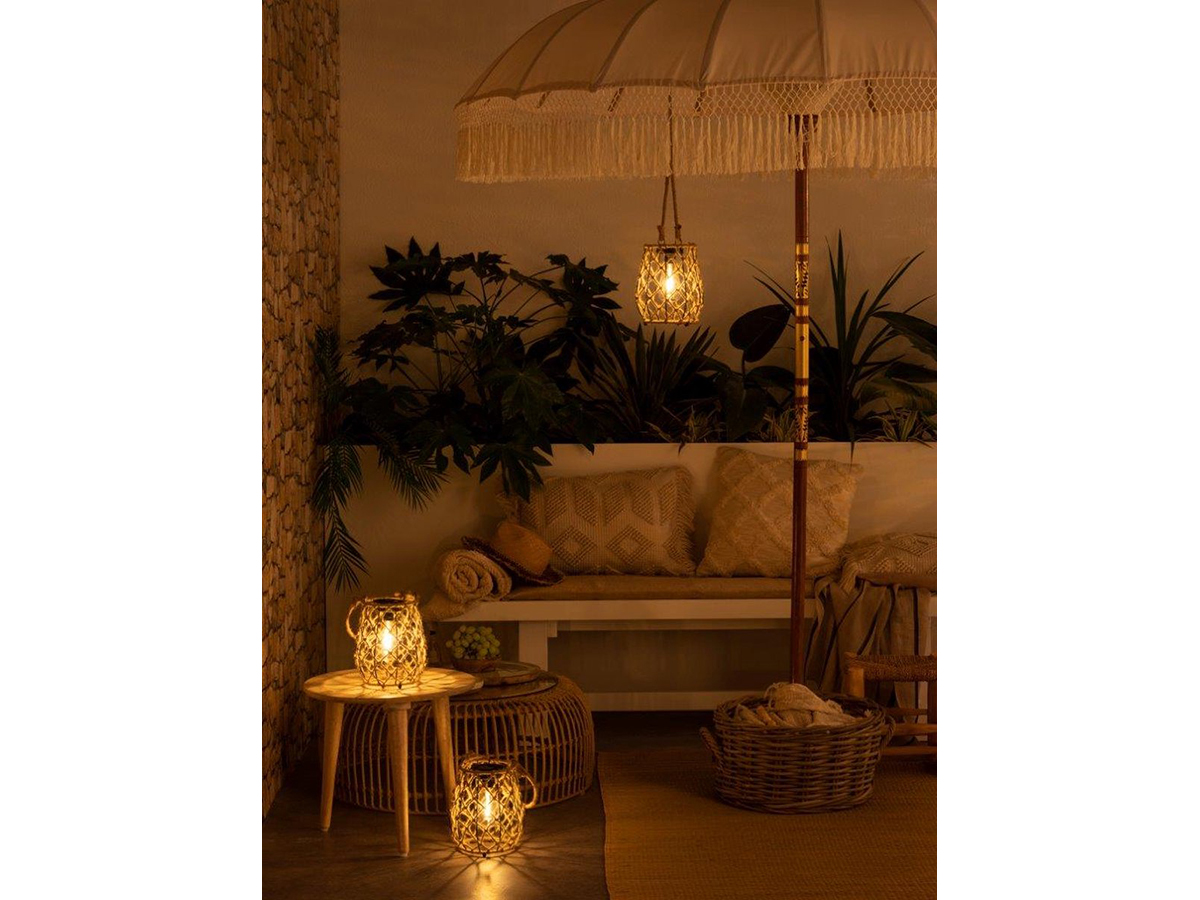 Luxform sardegna solar tafellamp   brown