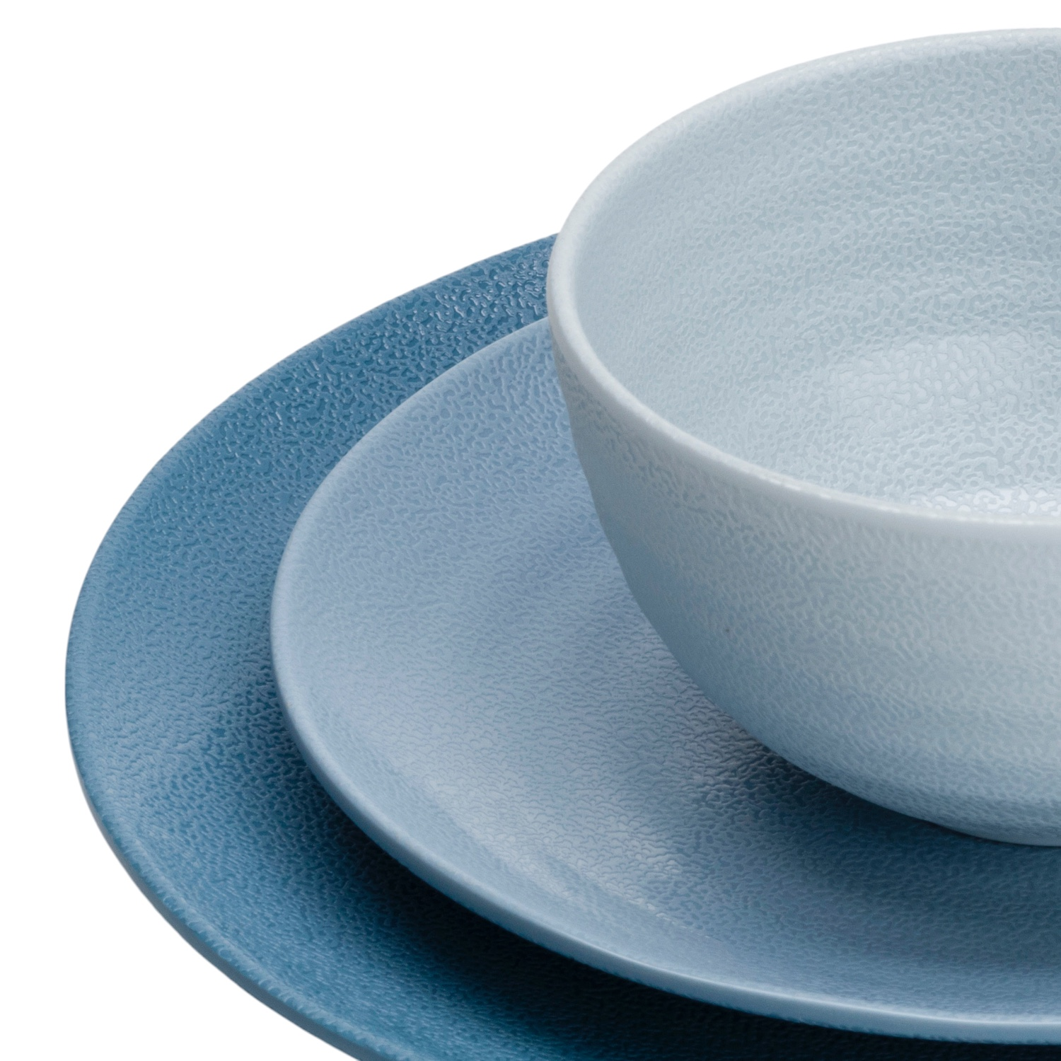 Flamefield Shades of Blue 12-delig melamine servies