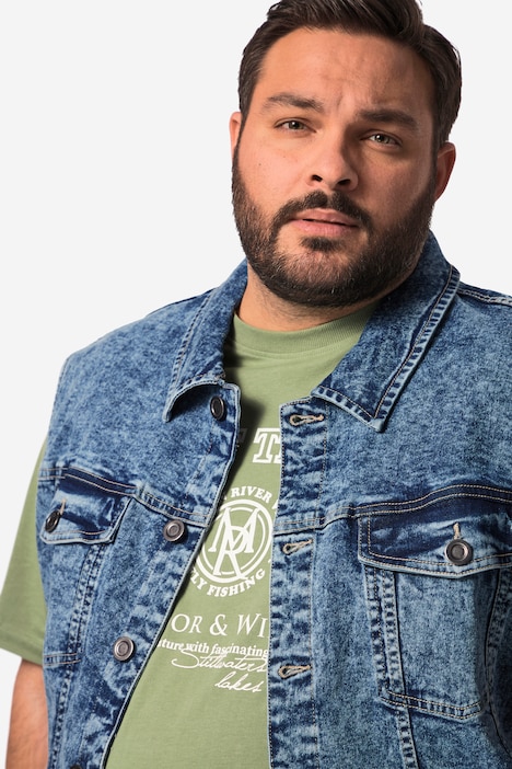 John F. Gee Jeansweste, stonewashed, 4 Taschen, bis 84/86
