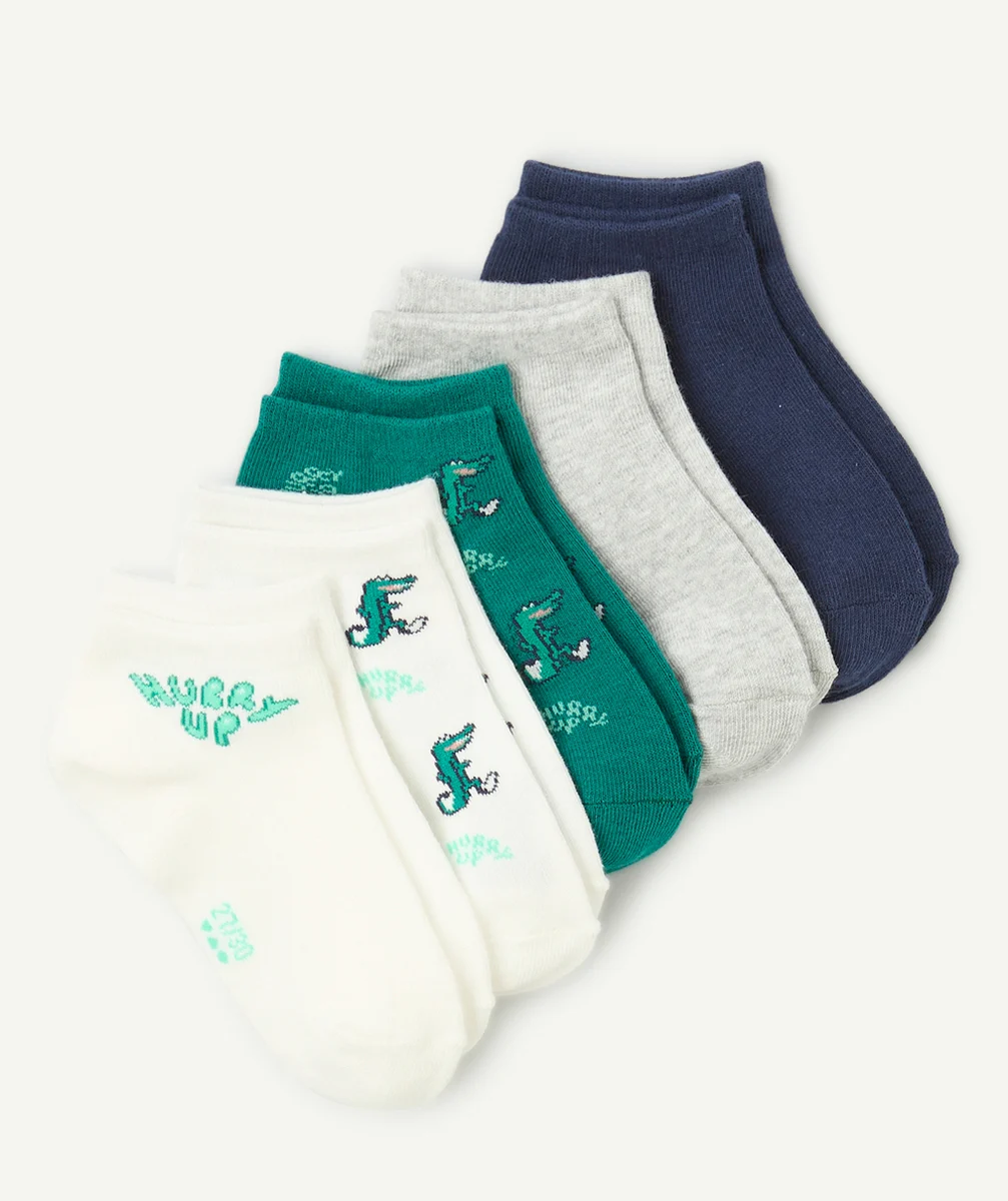 lot de 5 paires de socquettes garçon thème croco