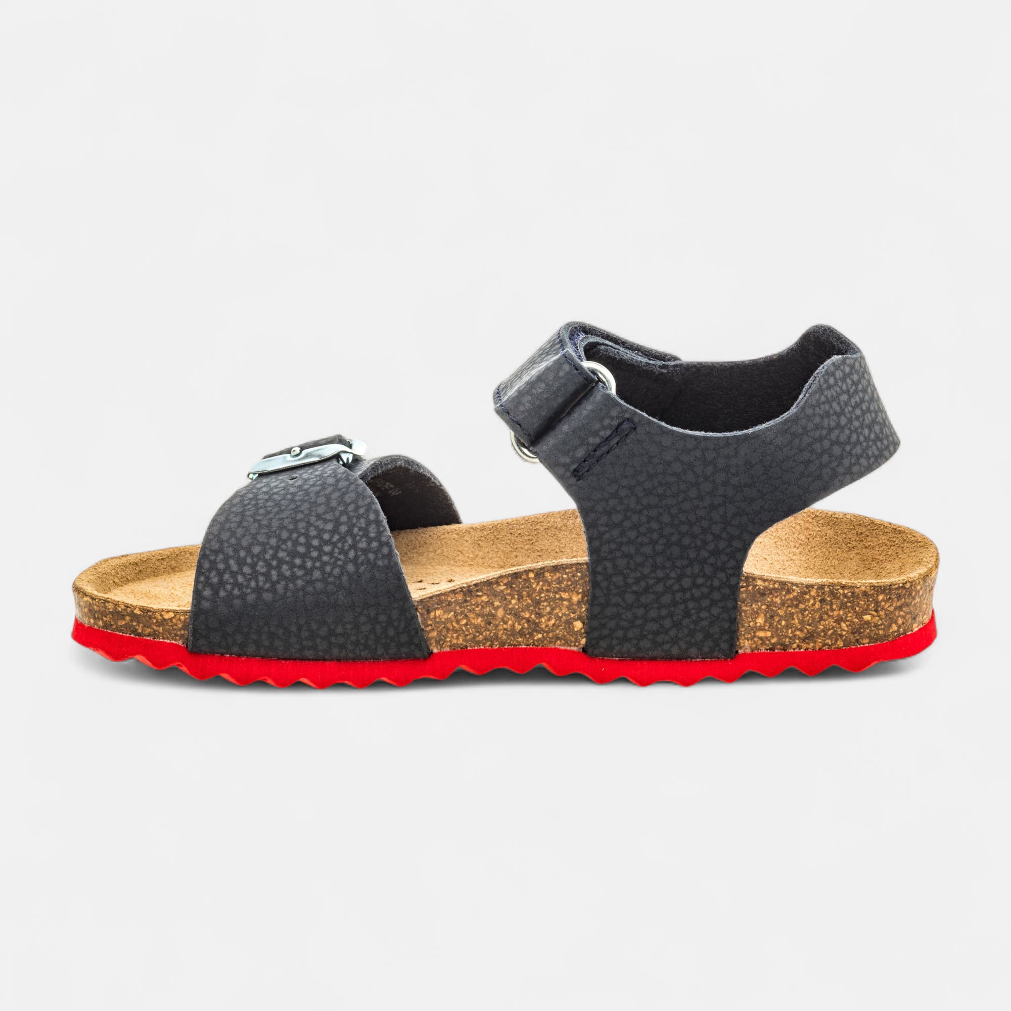 Mules semelle liège Garçon bleu