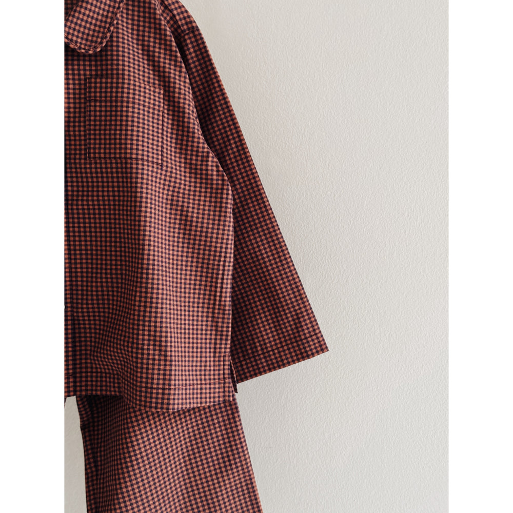 Køb Lalaby Indigo Check Classic Pyjamas