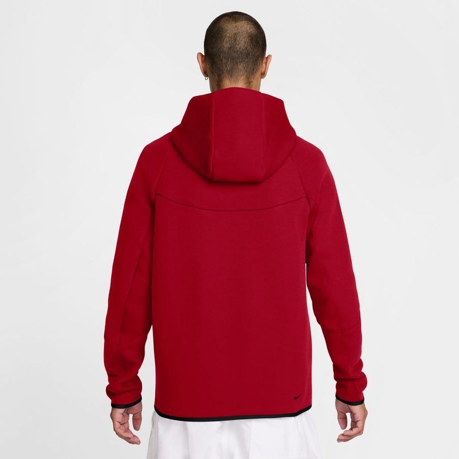 Nike Sweat à Capuche Tech Fleece 24 FZ Coupe-Vent - Rouge/Noir