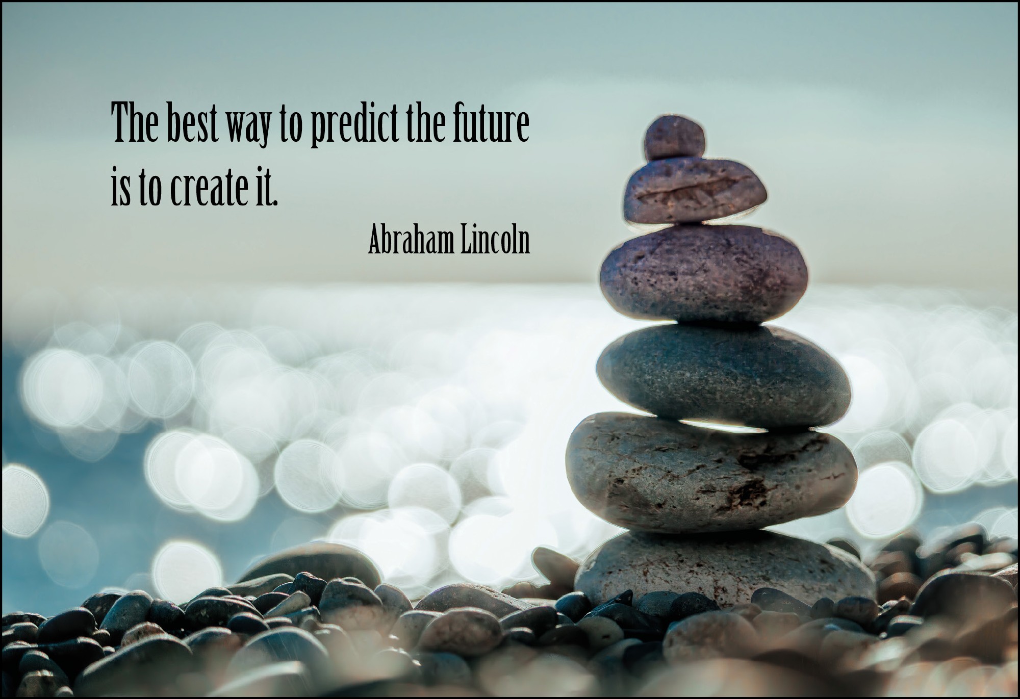 Postkarte 'The best way to predict the future...' günstig bestellen