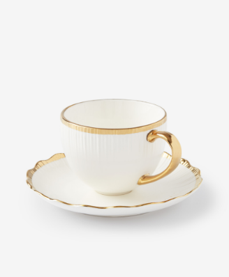 Tasse und Untertasse