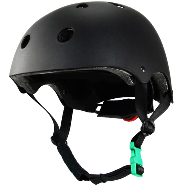 SportMe Skatehjelm S 46-53cm Green Buckle Black