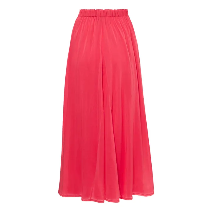 Forte Forte Jupe Elastiquée Voile de Coton et Soie | Rose