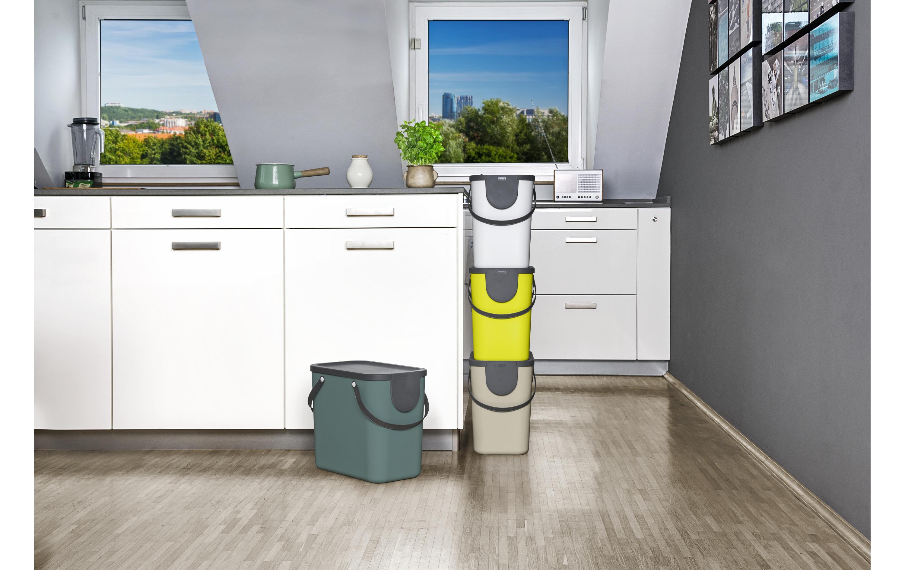 Recyclingbehälter Albula 25 l, Cappuccinoin der Farbe Cappuccino