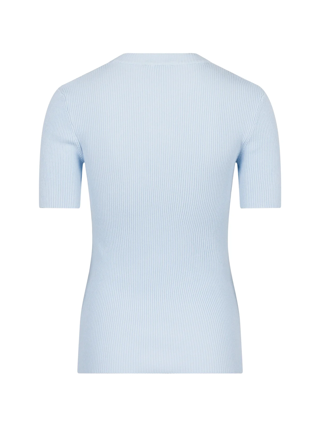Valentin Studio Gold Button Knit T-shirt light blue