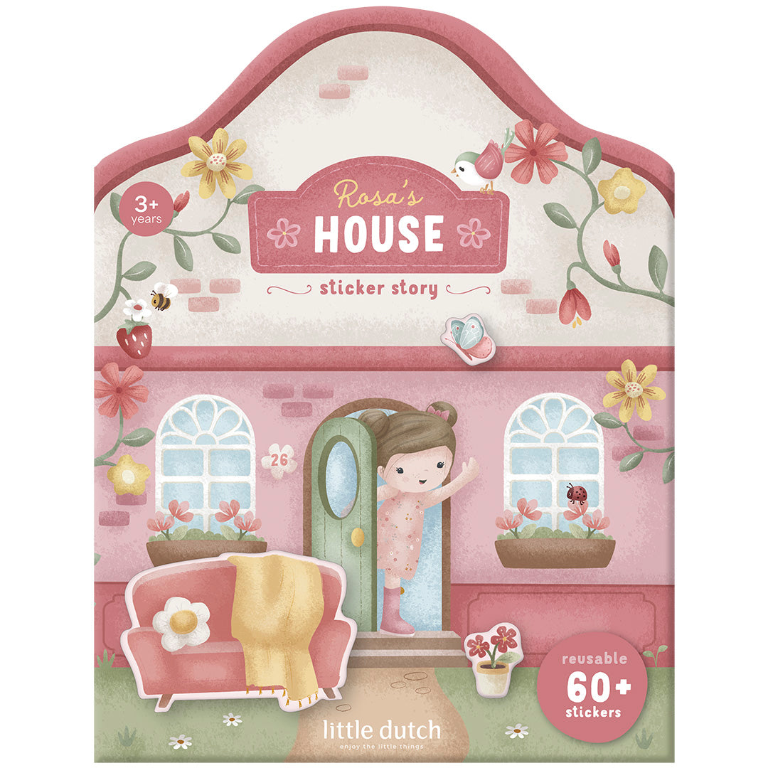 little dutch herbruikbare stickers rosa's house