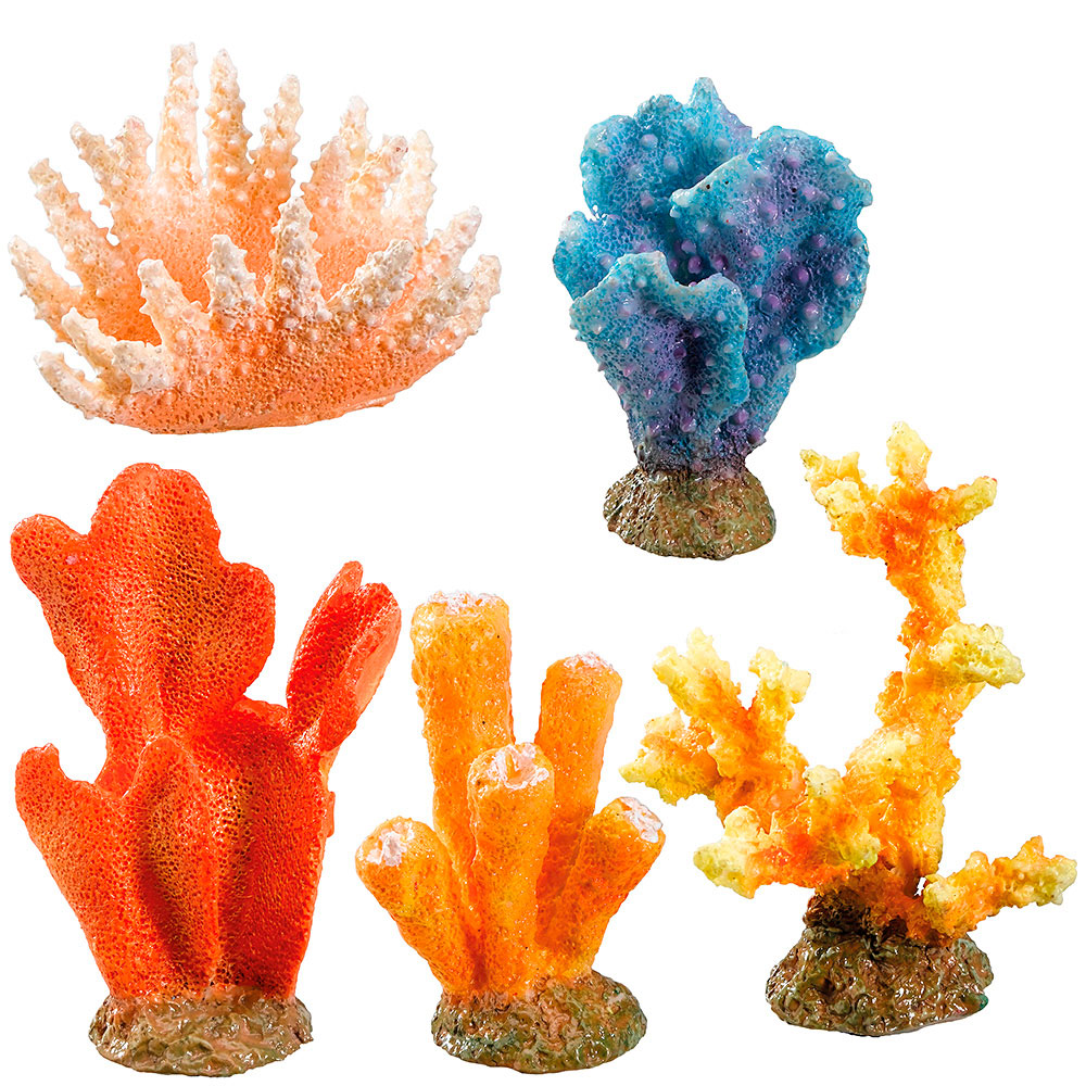 Ferplast blu 9179 mini 3 décoration résine aquariums plusieurs formes couleurs