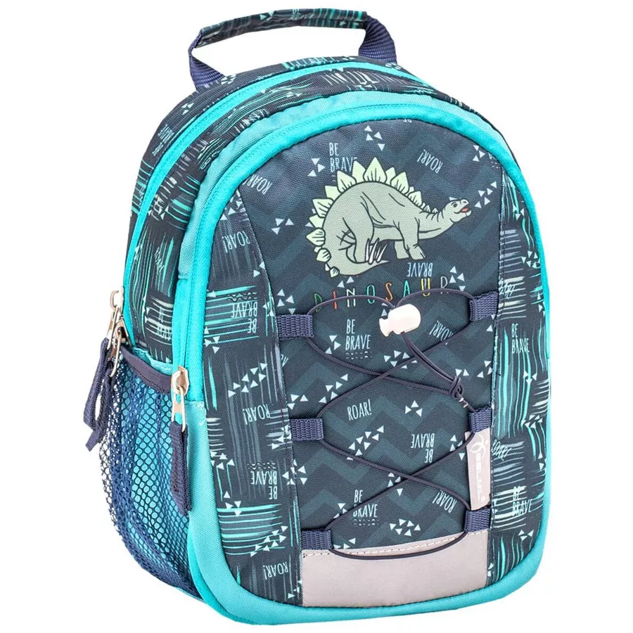 Belmil Kindergartenrucksack Mini Kiddy Kindergartenrucksack für 1-3 Jährige Kinder mit Brustgurt Little Stegosaurus