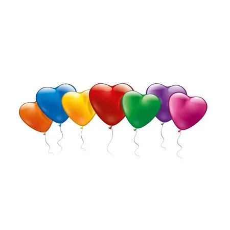 Karaloon 20 bunte Herzballons