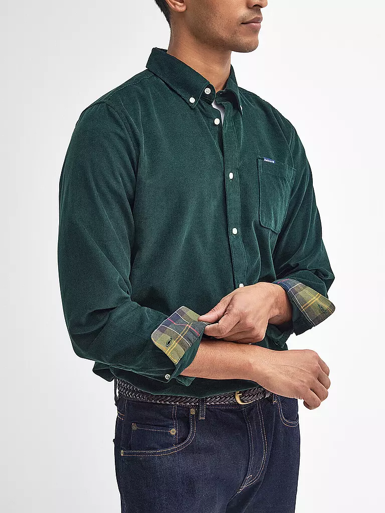 BARBOUR Cordhemd RAMSEY grün