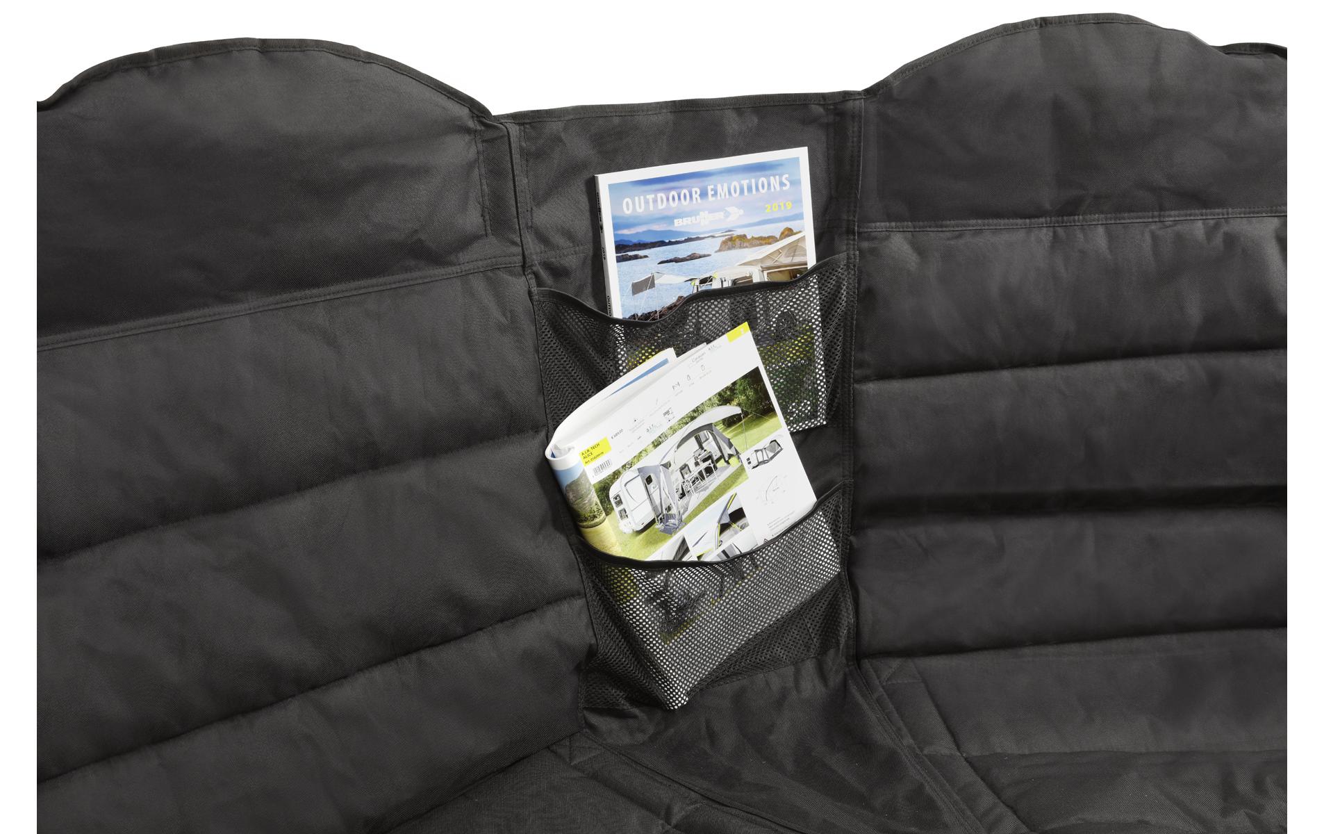 Campingstuhl Action Sofa Rendez-Vous Schwarz/Silber<br>2 Personen-Campingsofa