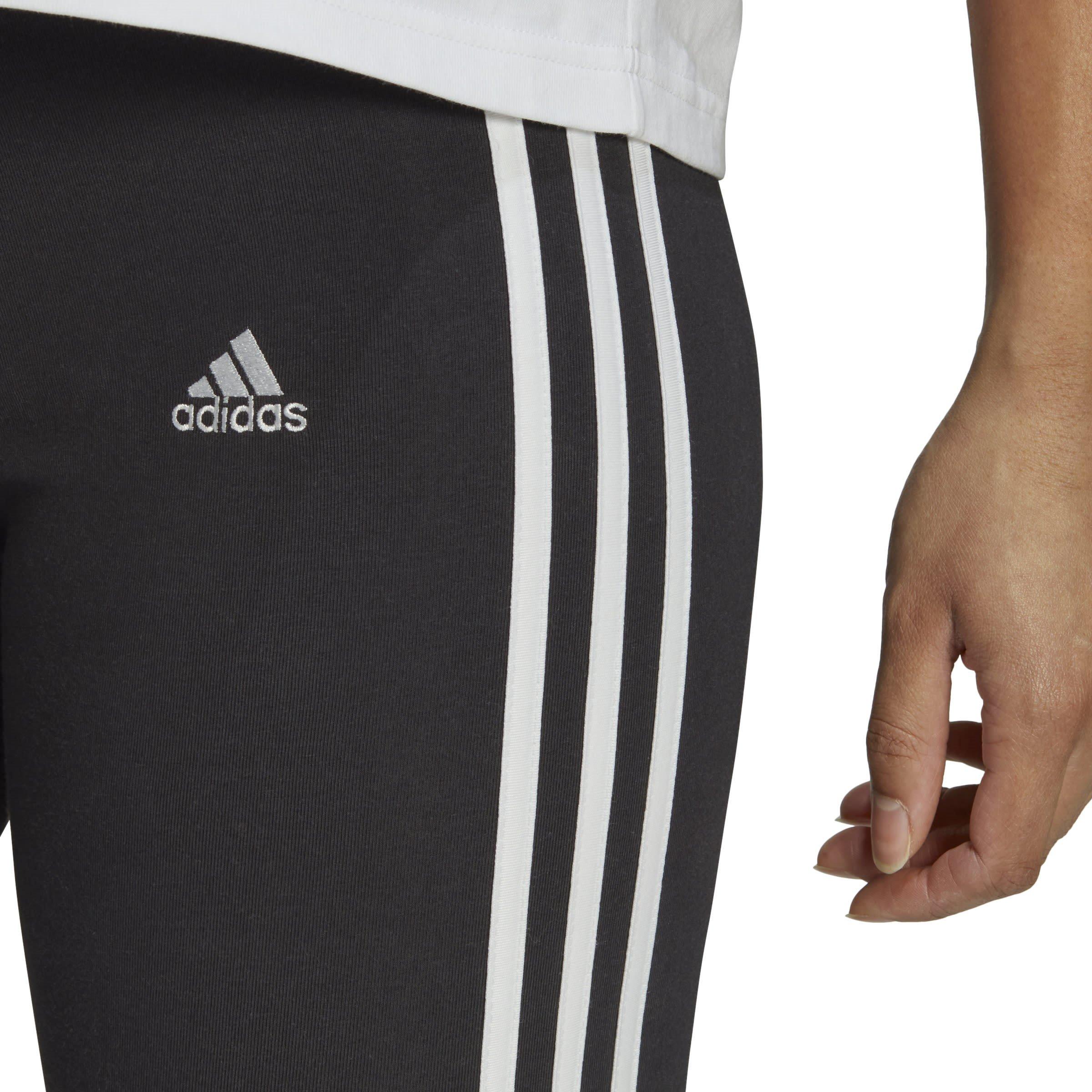 adidas Essentials 3 Stripes Colourblock Cotton Leggings Womens