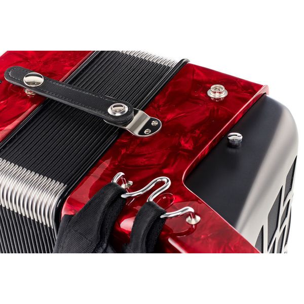 Hohner Bravo III 96 silent key red