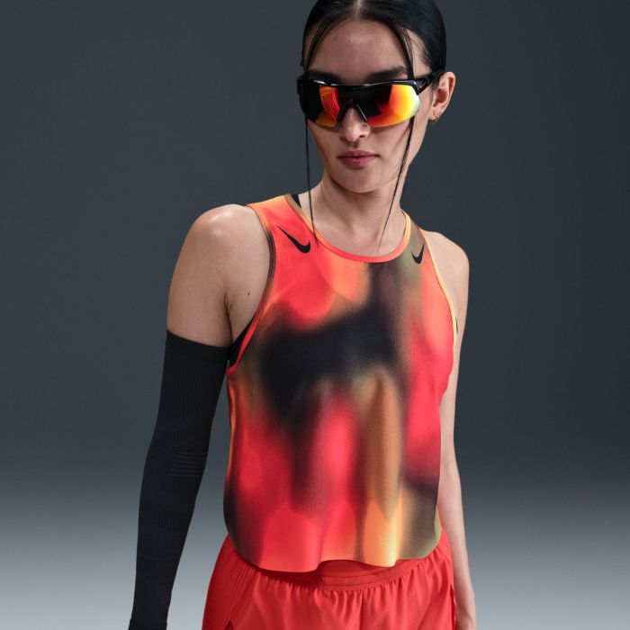 Nike Dame Singletter Aeroswift Dri-FIT Adv Runing Singlet Rød