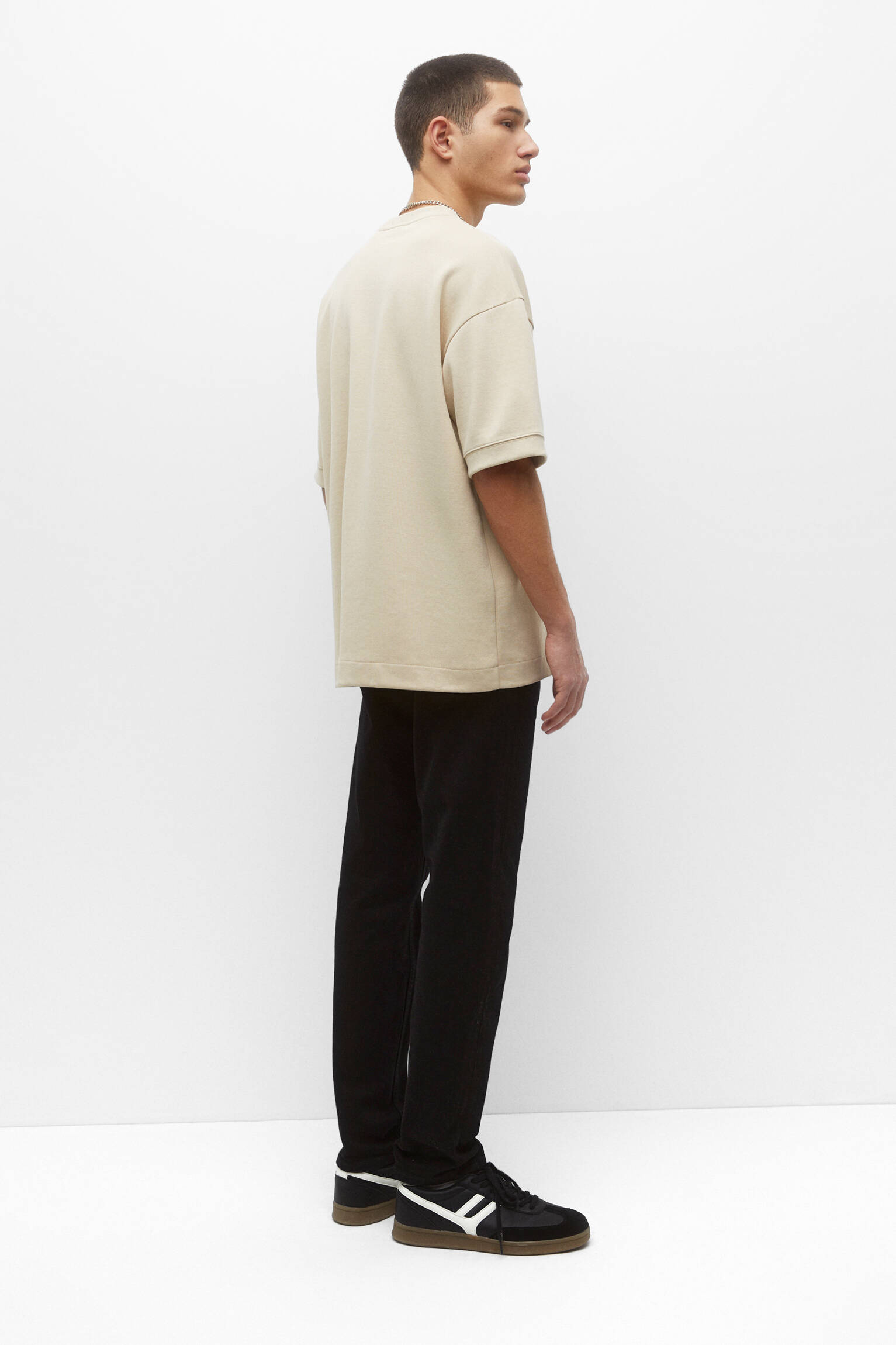 CALÇA JEANS BÁSICA RETA - PRETA