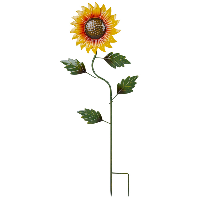 Pflanzenstecker - Sonnenblume - 32,5 x 4 x 97 cm