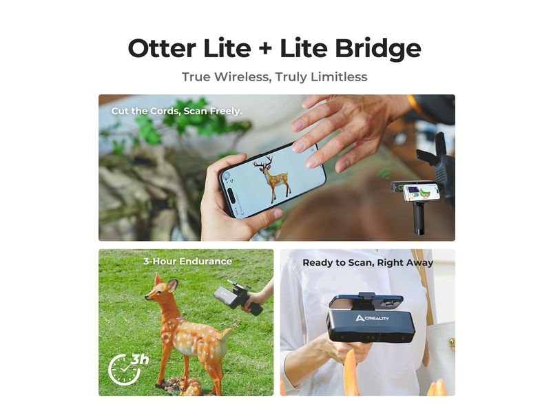 Creality 3D-Scanner Otter Lite 30 fps Farb Scanner