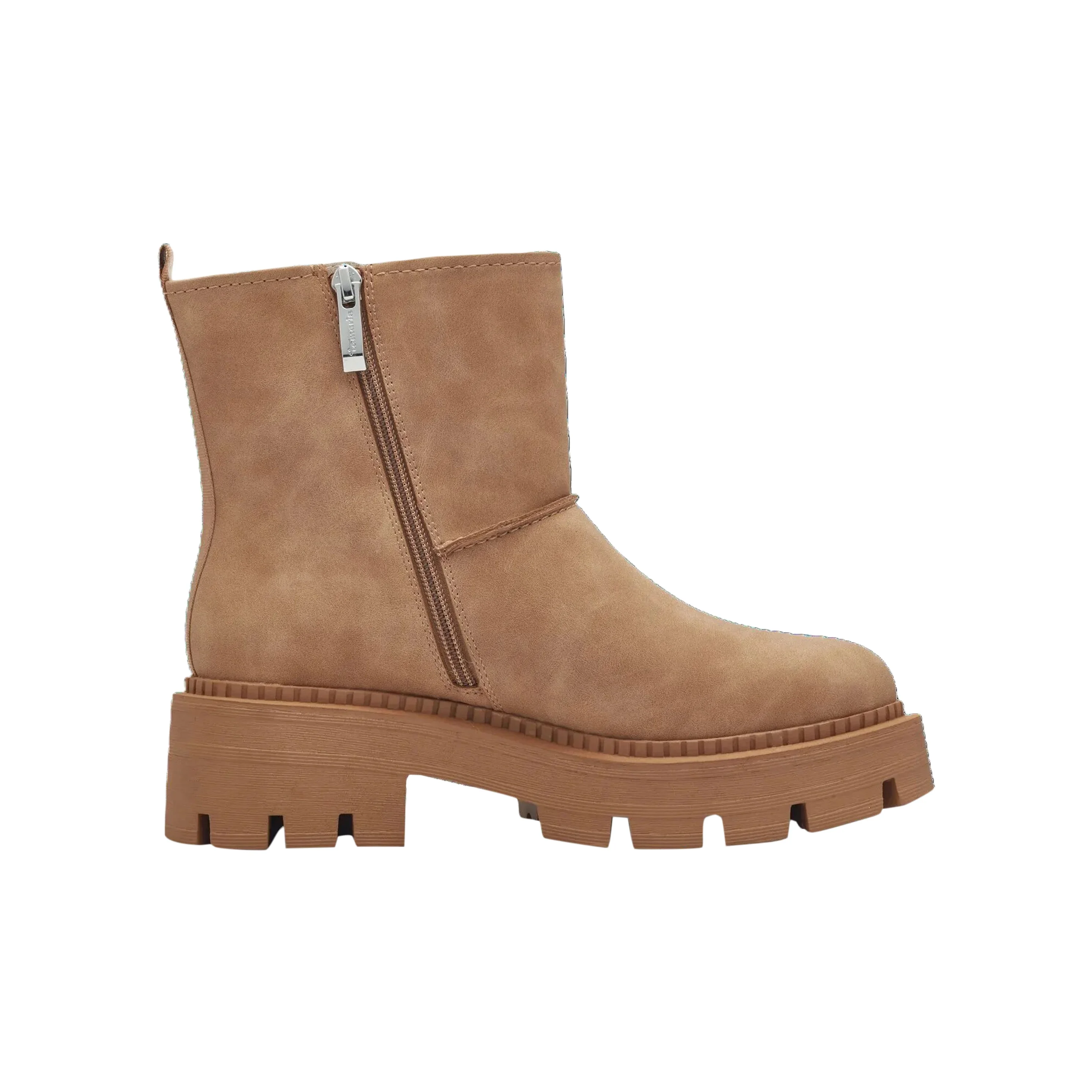 Bottines à zip | Marron