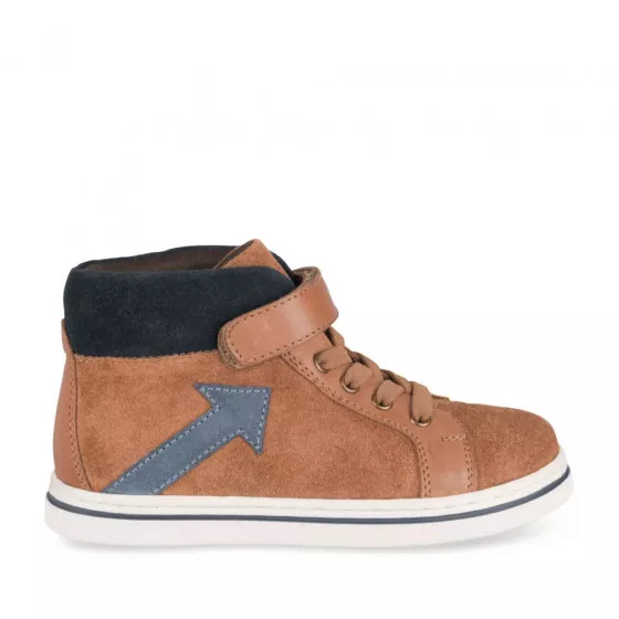 Bottines COGNAC MEGIS KIDS