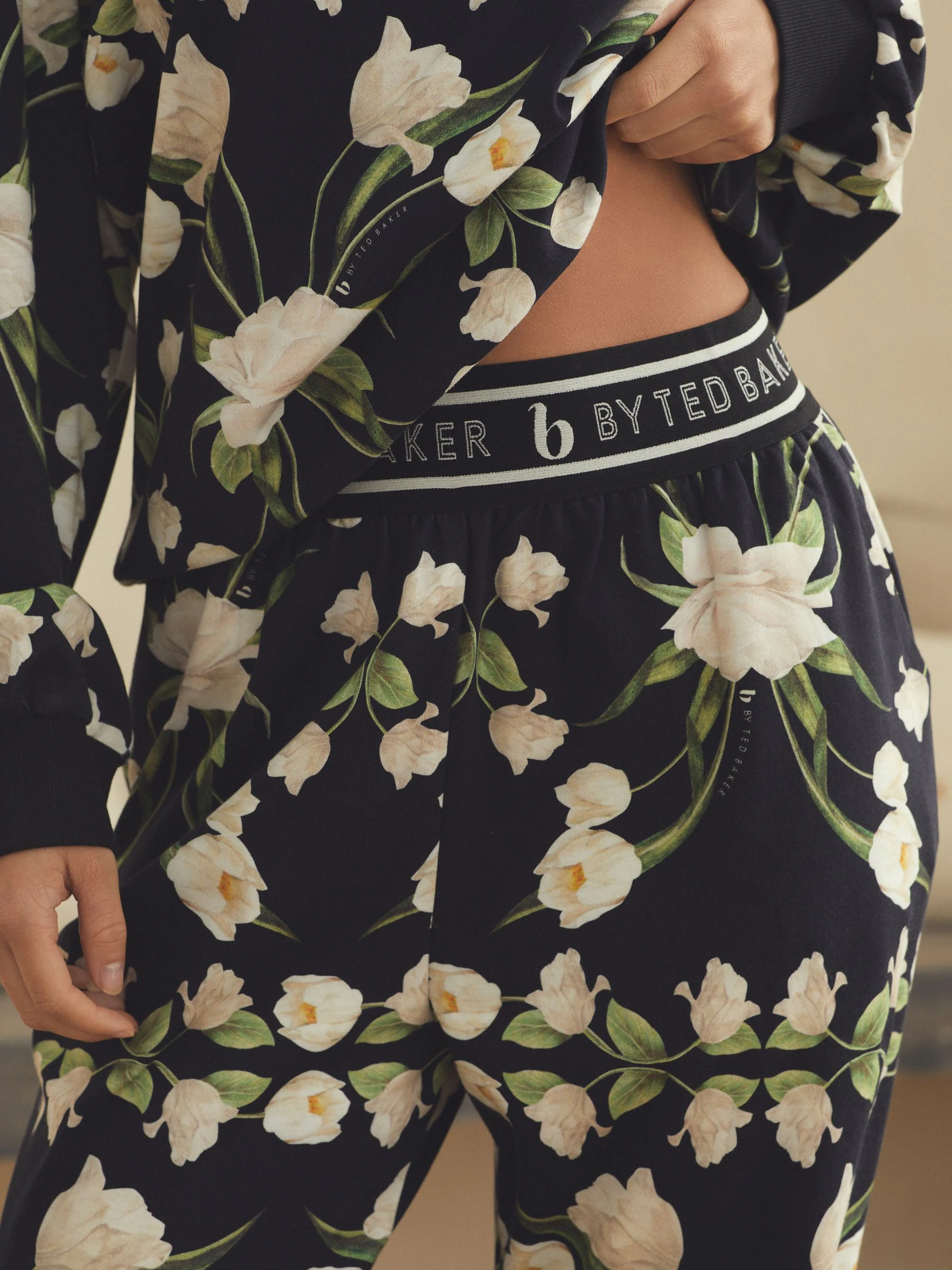 Zwart - B by Ted Baker 100% Cotton Interlock Pyjamas