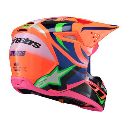 Casque cross Alpinestars SUPERTECH S-M3 - DEEGAN - ENFANT - Orange / Violet
