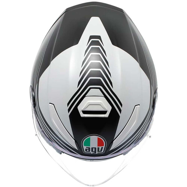 AGV - Casque K5 Jet Evo Control Noir Mat / Blanc