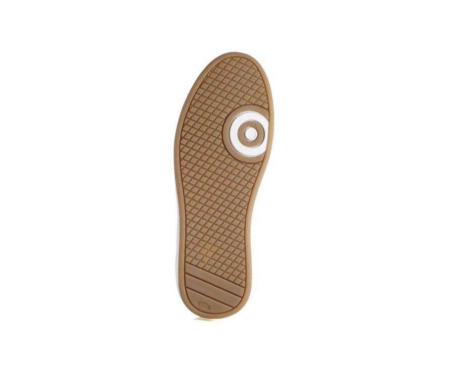 Sneakers blanches avec velours Beige homme - WONGARA