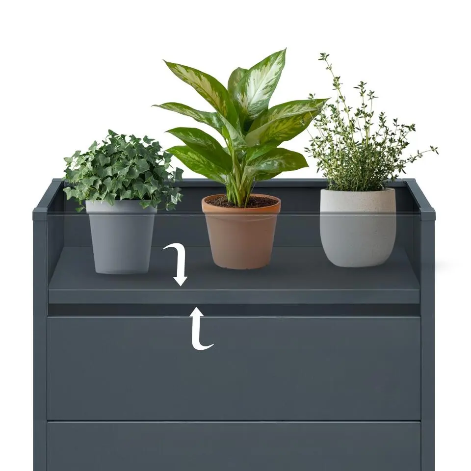 Plantenbak horeca - 100 x 50 x 77 cm - Antraciet