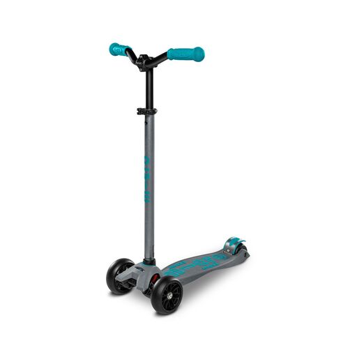 Patinete Maxi Micro Deluxe Pro Cinza/Azul-turquesa