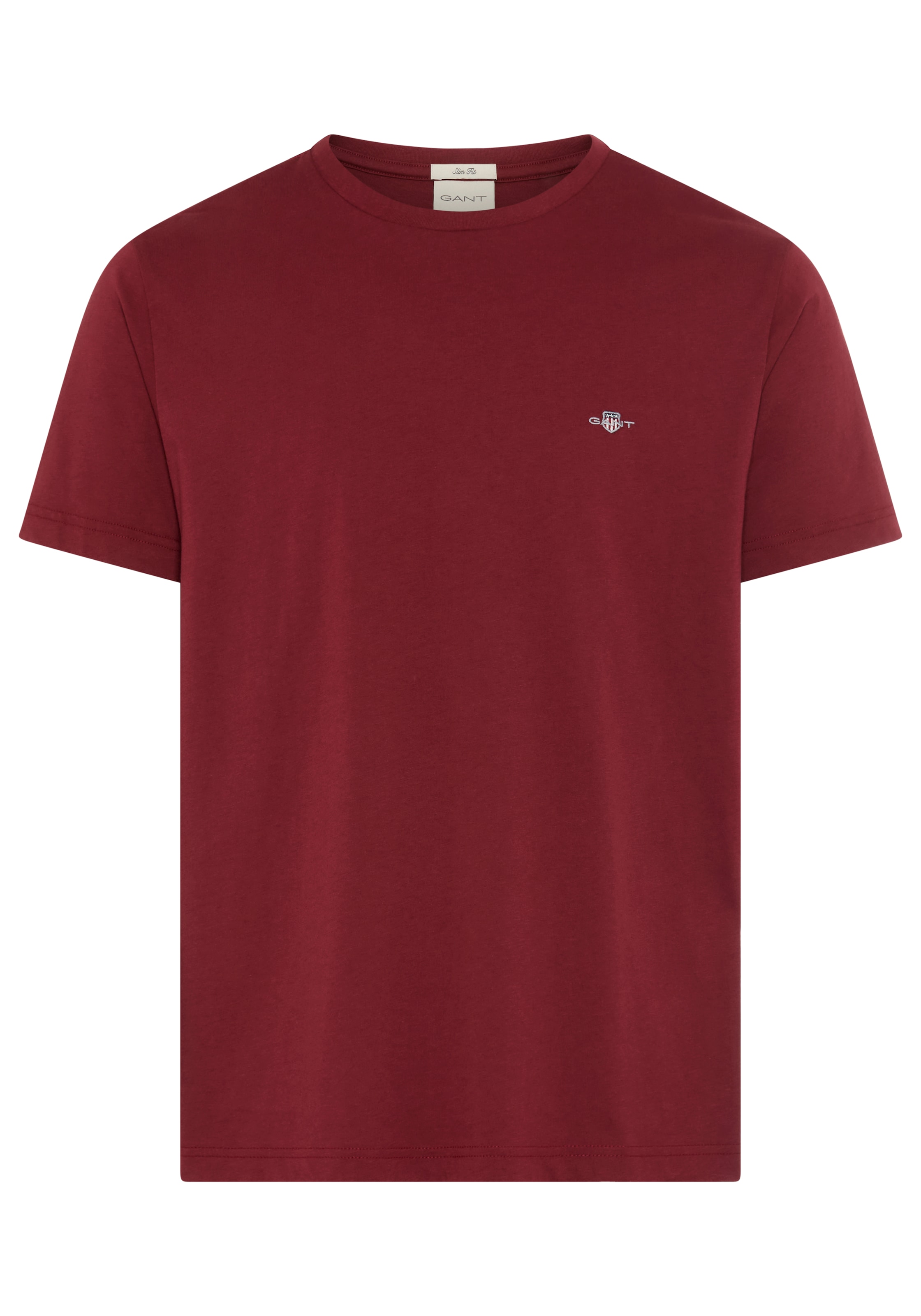 Gant T-Shirt »SLIM SHIELD SS T-SHIRT«, mit Logostickerei auf der Brust