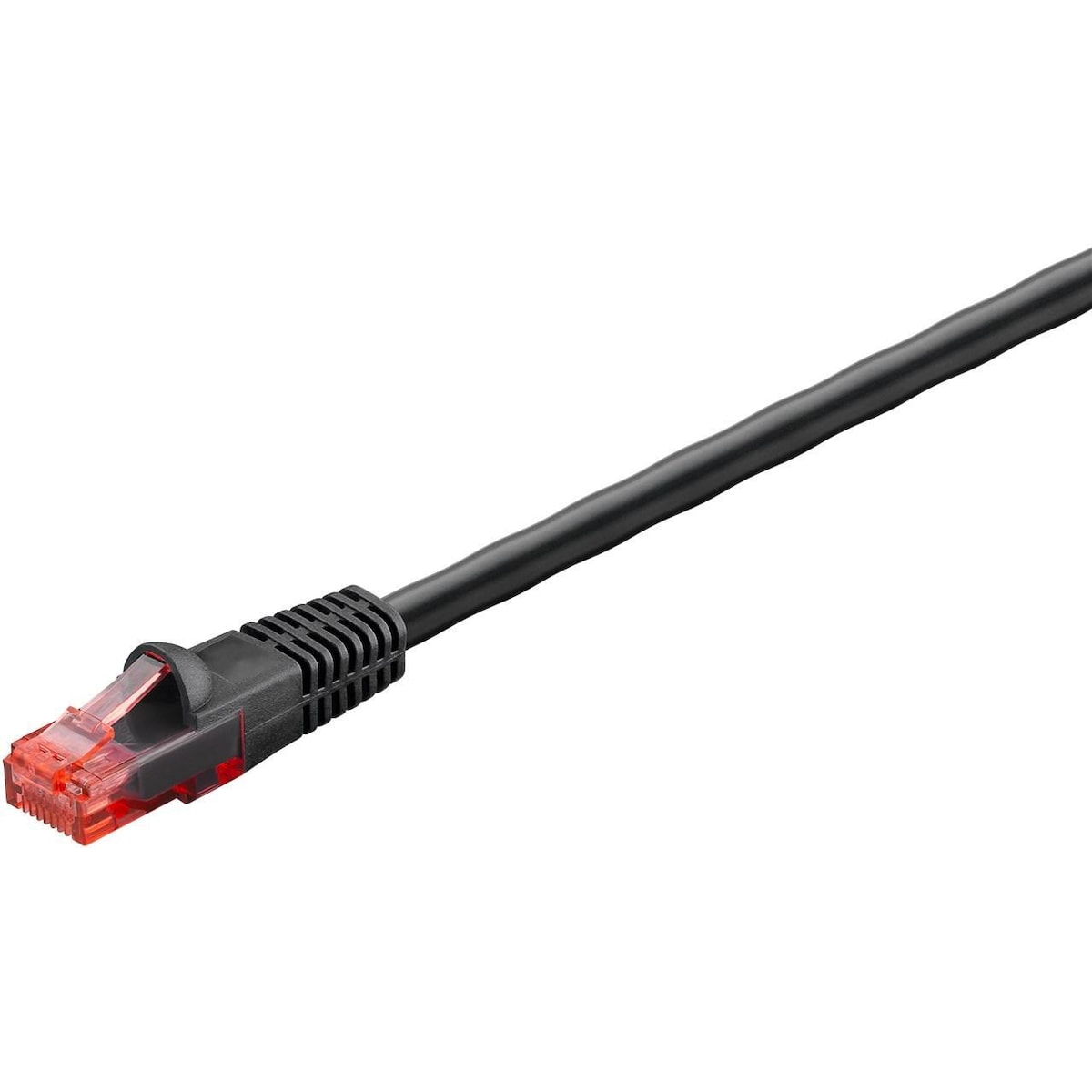 Goobay CAT 6 ledning for utendørs patcher, U/UTP, svart