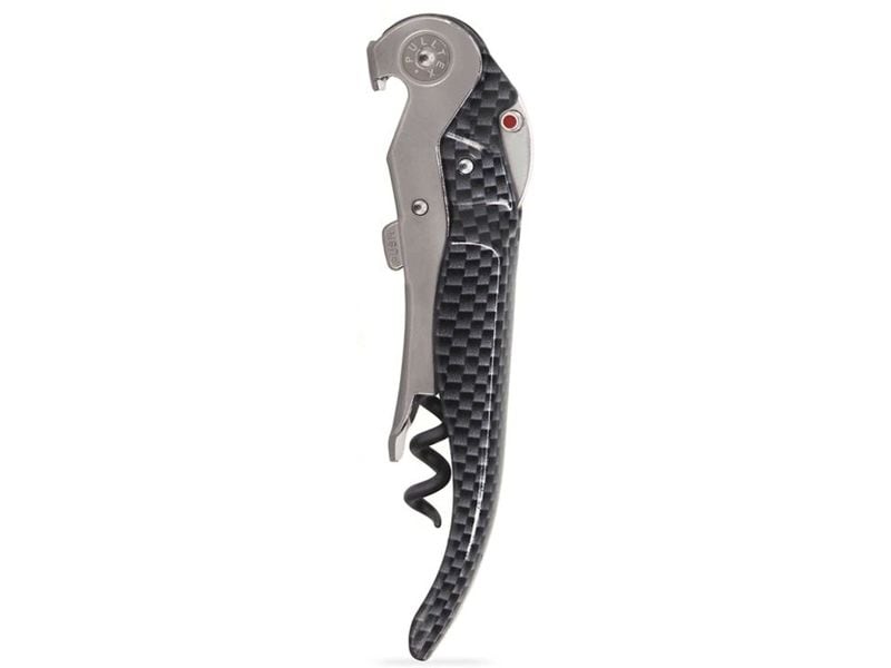 Pulltex Korkenzieher ClickCut Monza Grau/Silber Doppelhebel Korkenzieher