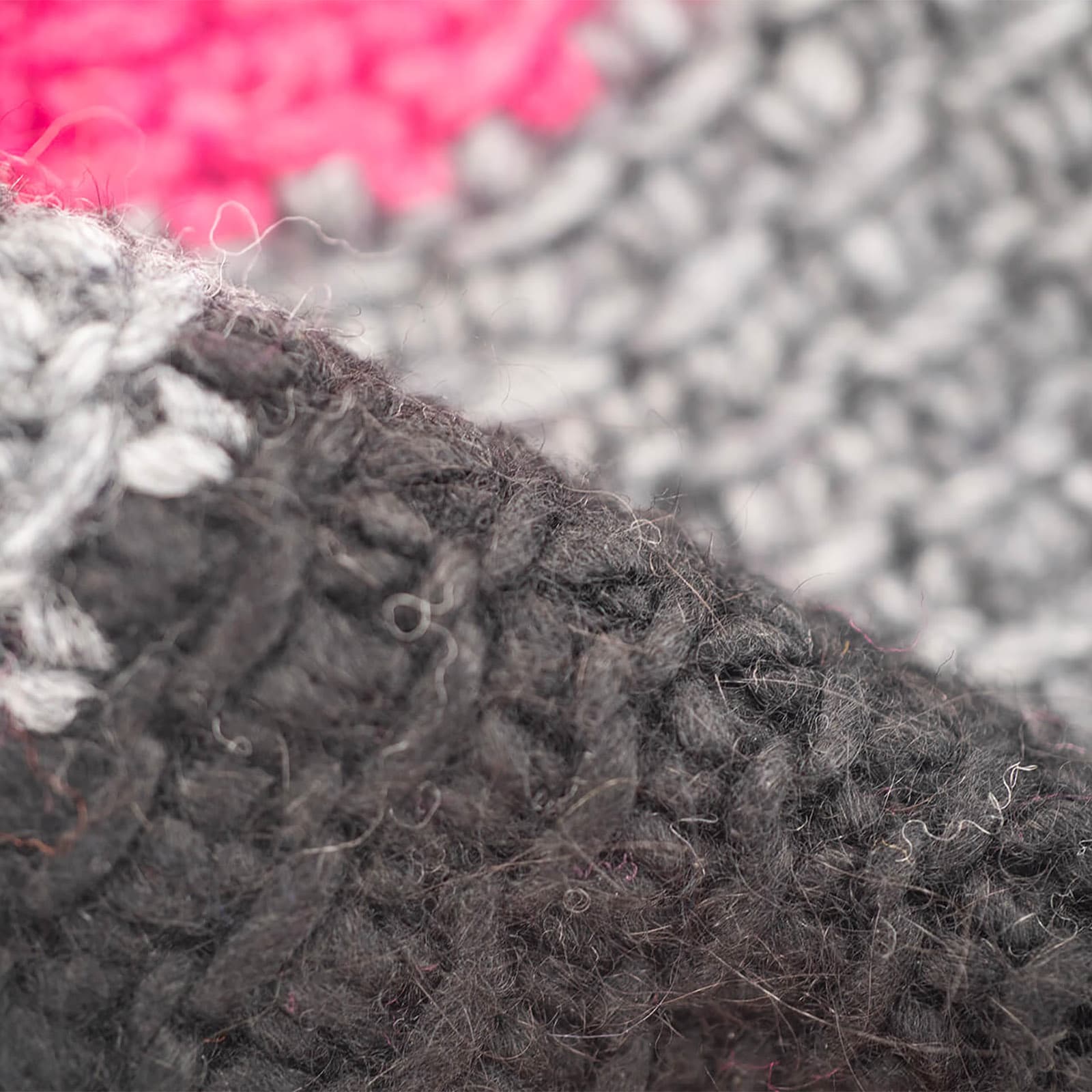 ALTIDUDE Winter Mütze Nest Trio Grob Strickmütze Unisex Beanie Lamm Merino Wolle Farbe: Dark Grey/Light Grey/Beige