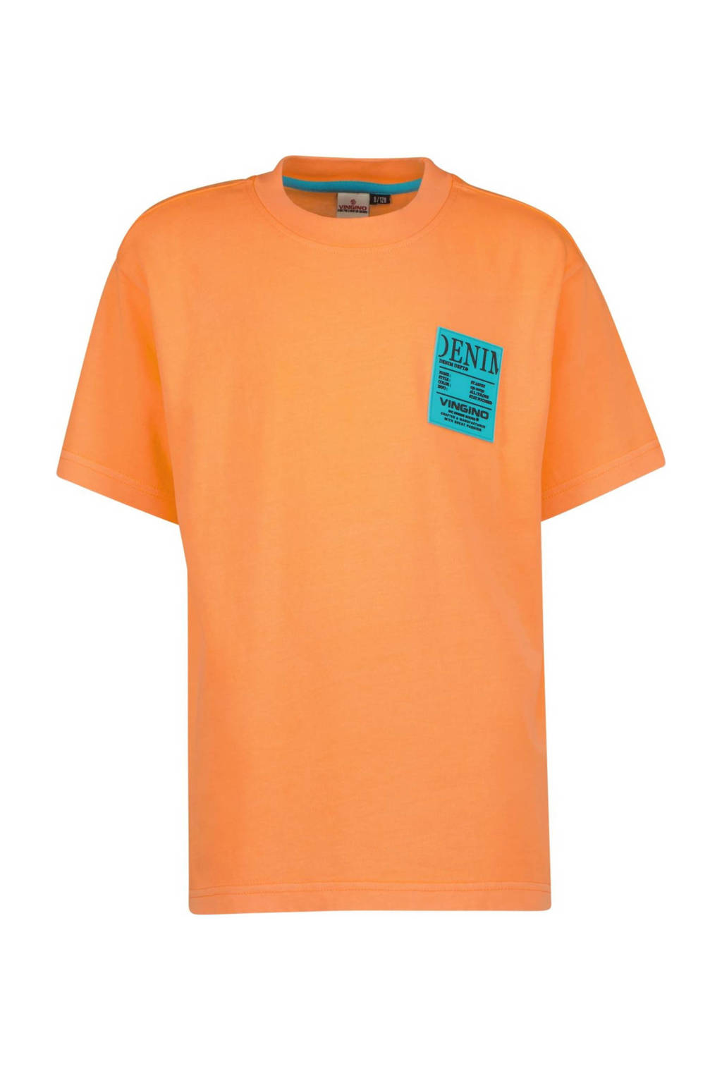 Vingino T-shirt JAVEY met printopdruk oranje