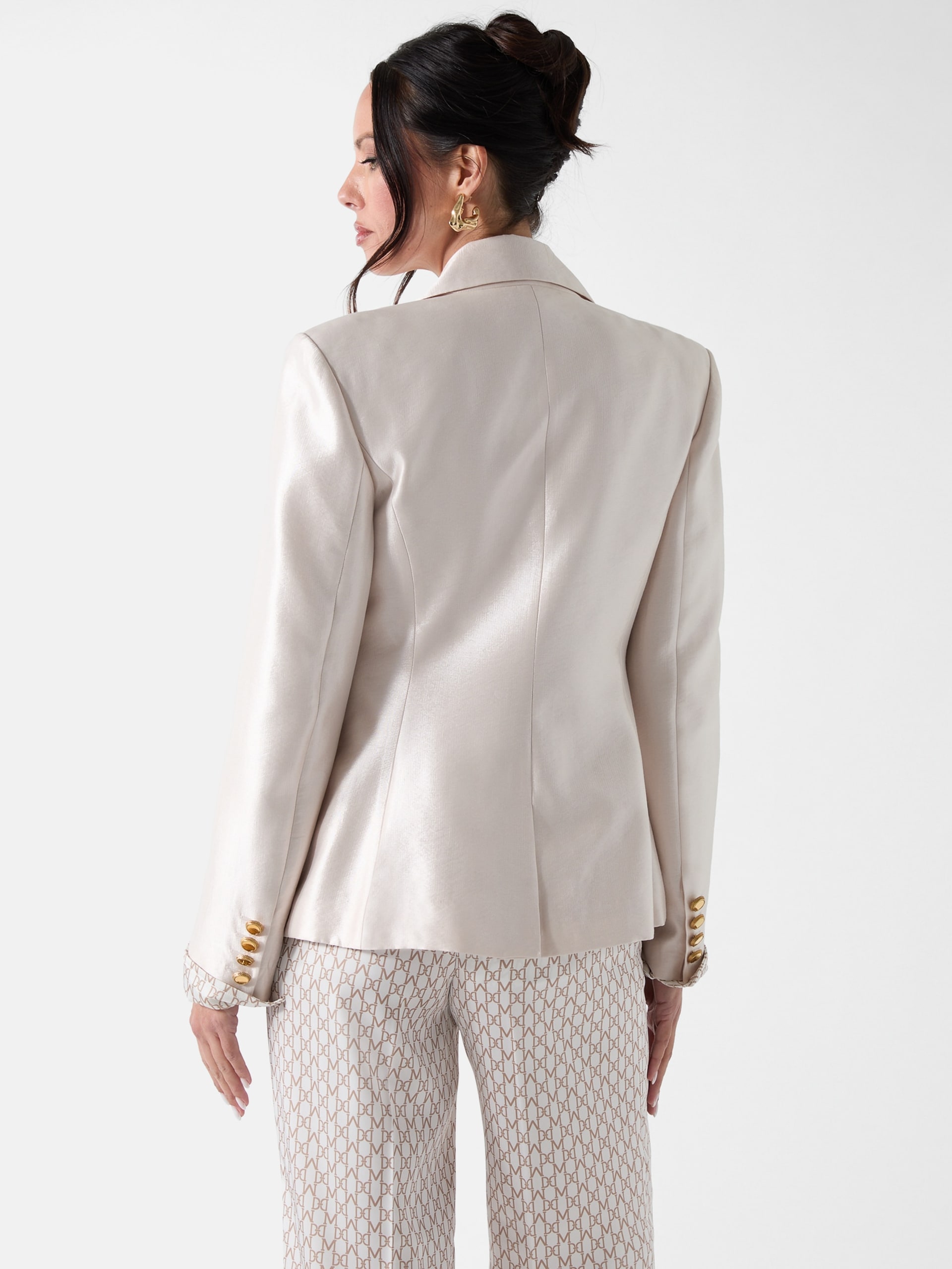 Blazer Eco Milla de Abotoamento Duplo