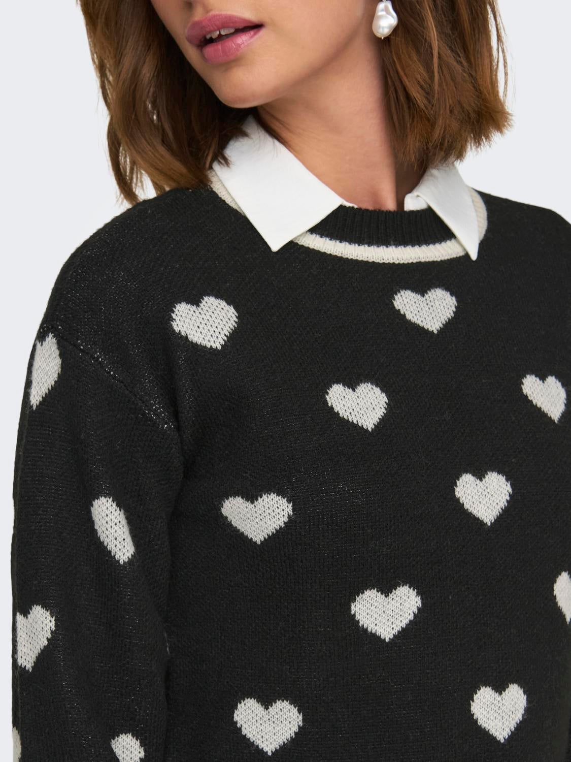 JDYROMANCE Strickpullover Black
