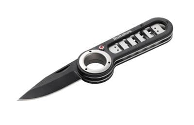 Hultafors premium foldekniv - Sort coated aluL m/rustfri knivblad & låsning af knivblad