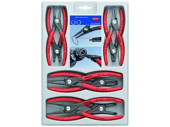 Knipex 00 20 04 SB, Tangsæt, Rød, 1,27 kg