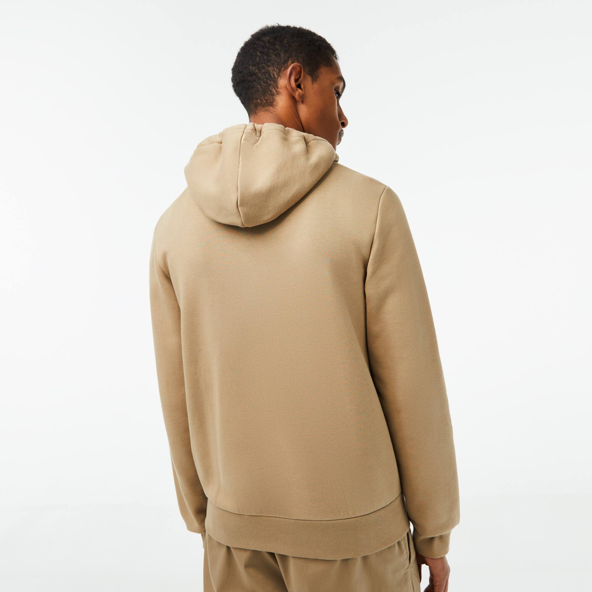 Sweatshirt Jogger zippé homme en molleton Lacoste avec poche kangourou Sweatshirts - Beige - Lacoste - Homme