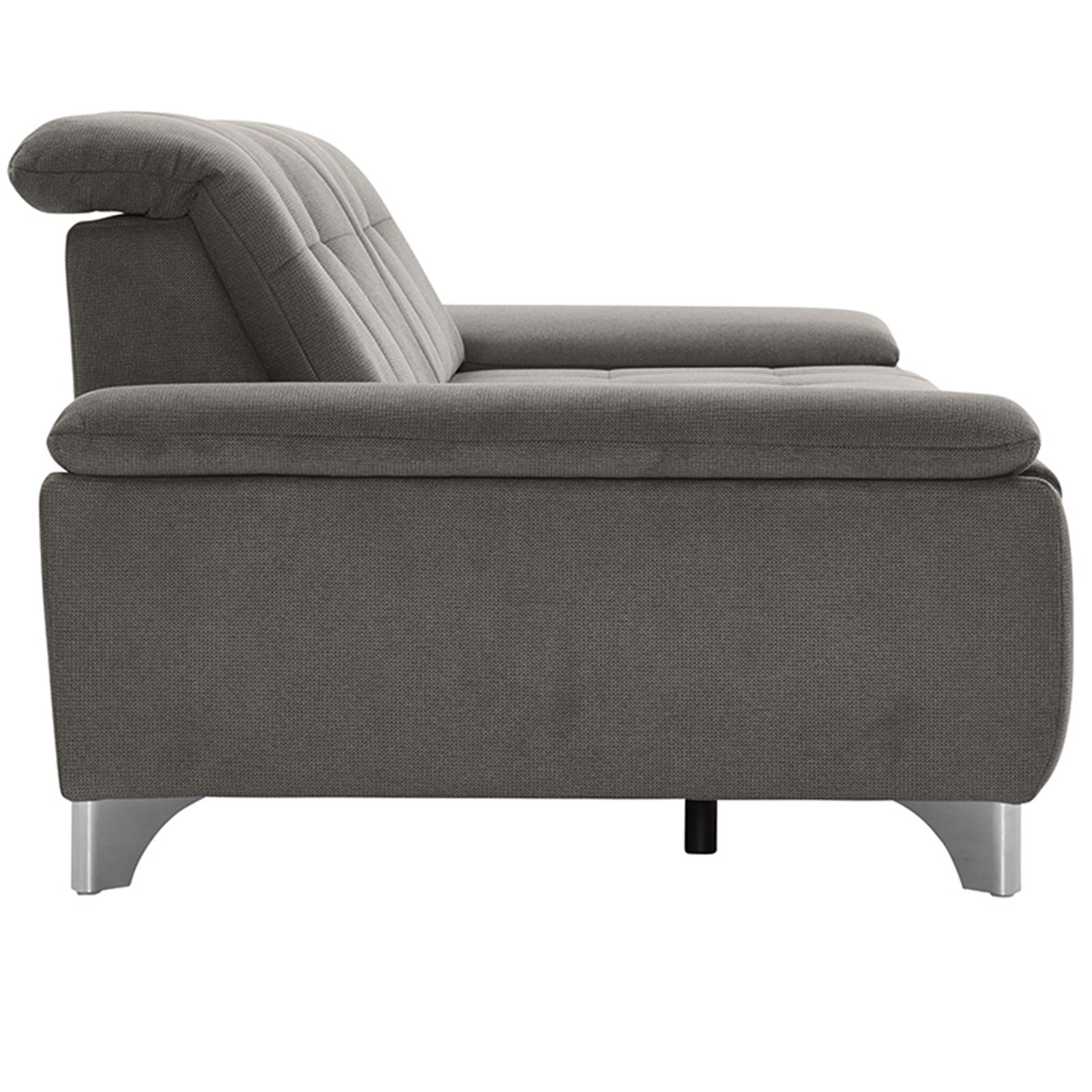 polsterpower 3-Sitzer-Sofa - Belle grey - Basismodell