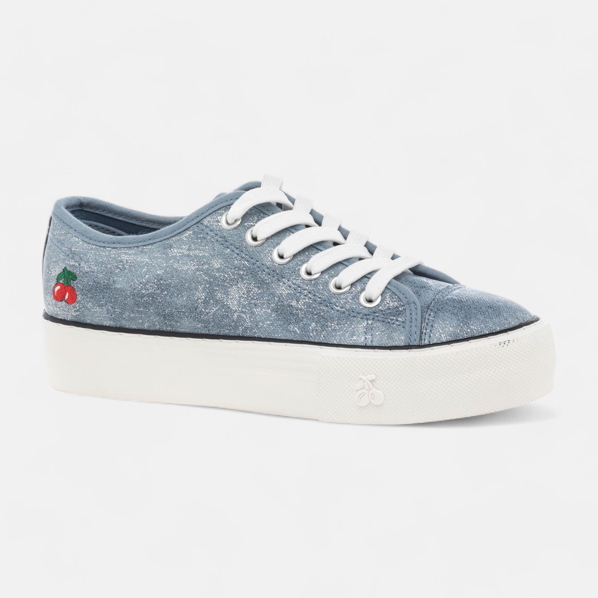 Baskets en toile Femme bleu
