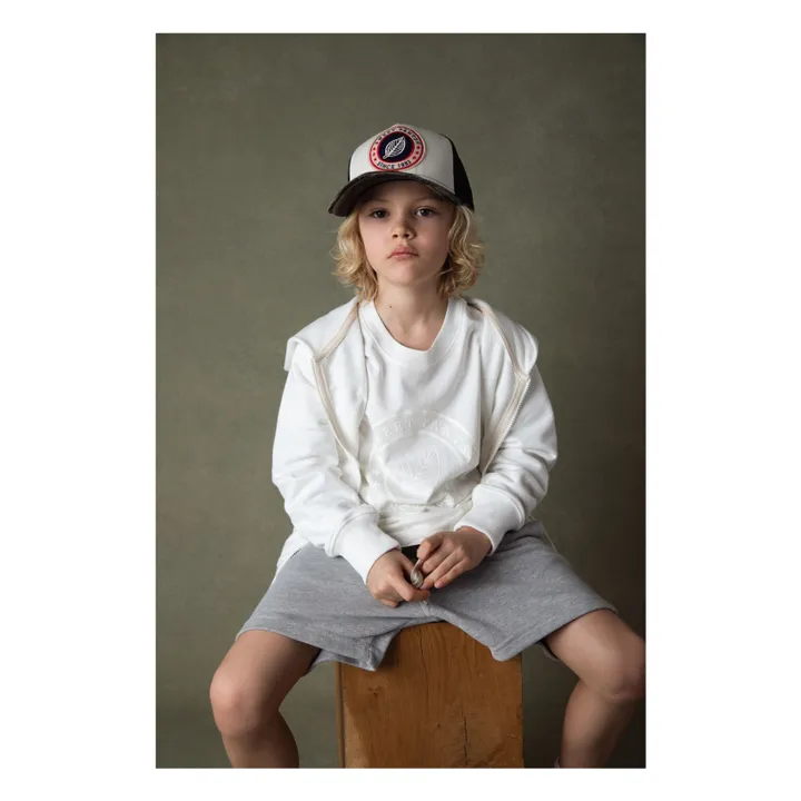 Sweet Pants Sweat Capuche Zippé Iconic | Blanc cassé