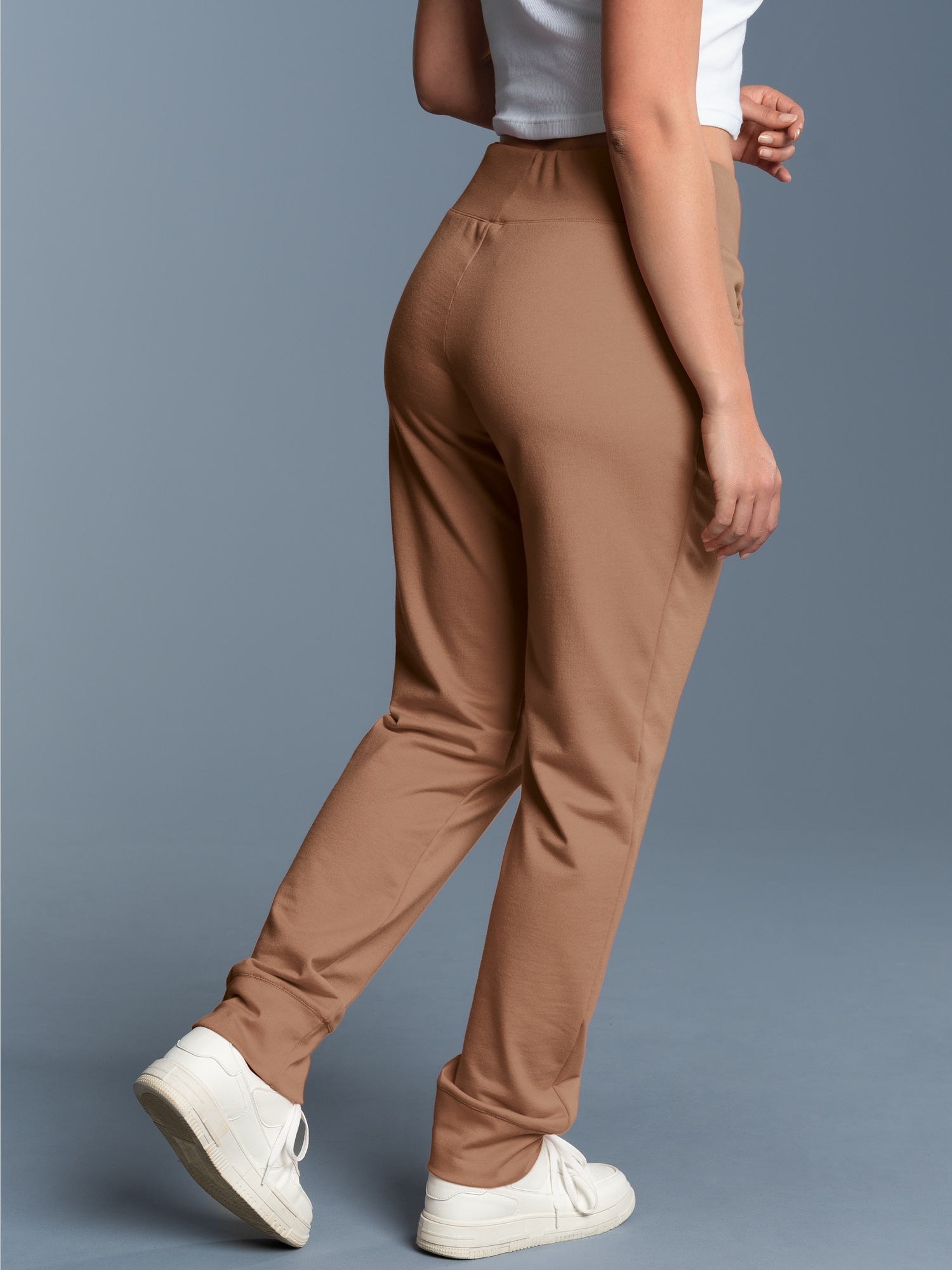 Jogginghose in leichter Sweat-Qualität Haselnuss