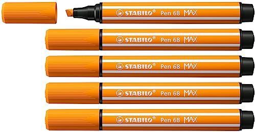 STABILO - Pen 68 MAX - Kleurpotloden - Oranje - Set van 5
