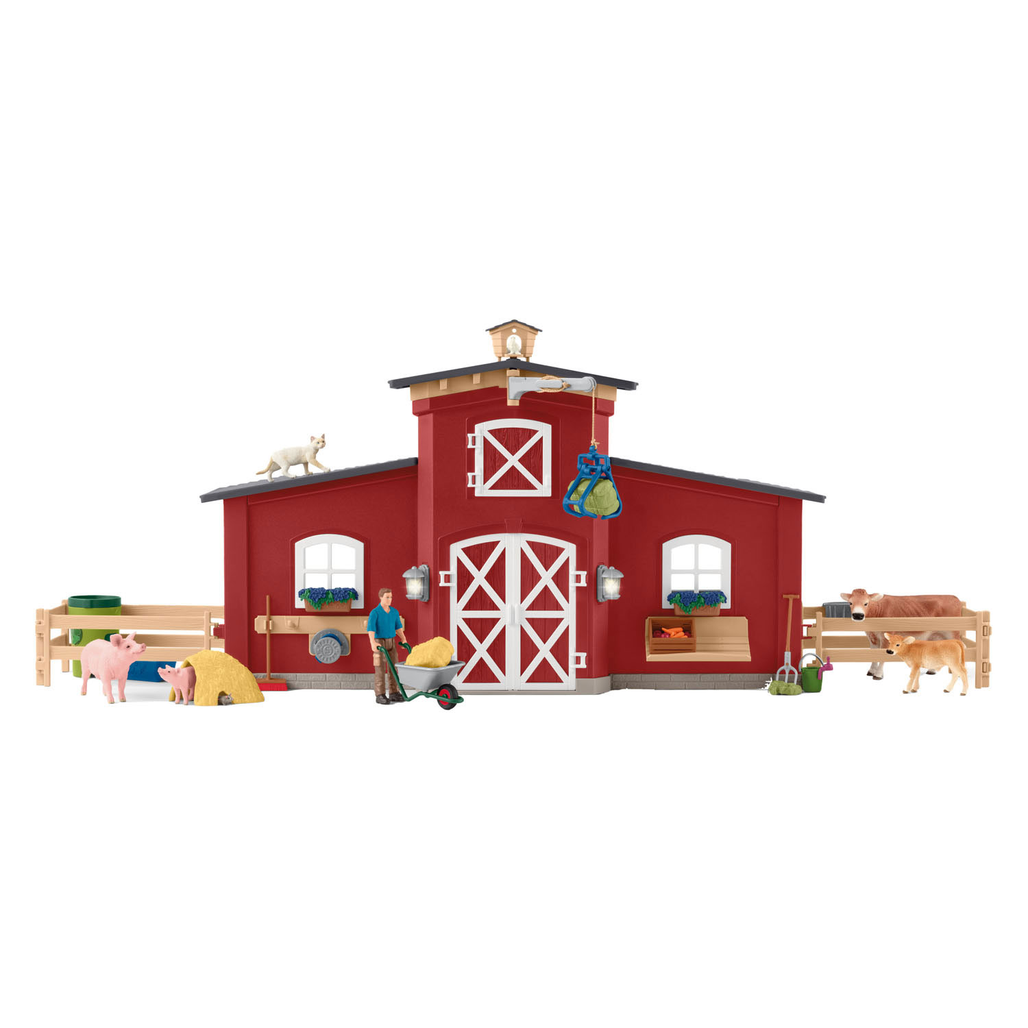 schleich FARM WORLD Grote Stal Rood42606
