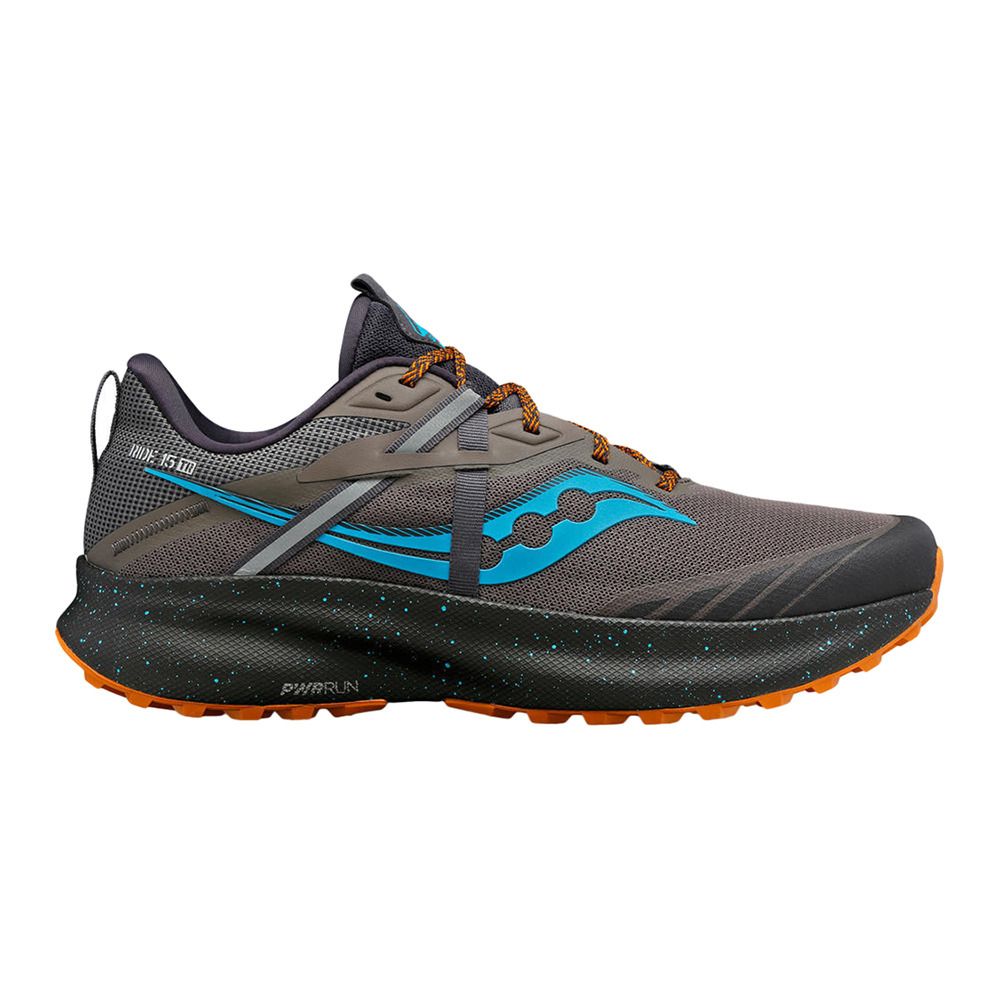 Saucony RIDE 15 TR - Chaussures trail Homme pewter/agave